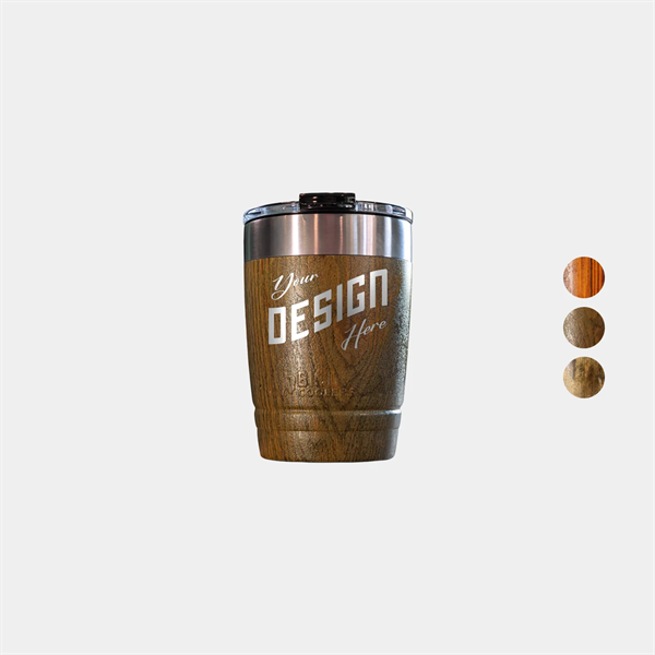 12 oz. Bison® Stainless Steel Insulated Wood Grain Tumbler - 12 oz. Bison® Stainless Steel Insulated Wood Grain Tumbler - Image 0 of 3
