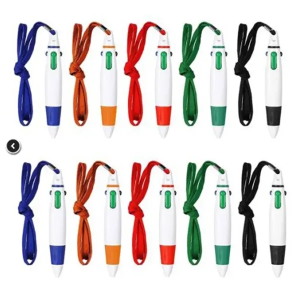 Mini 4-in-1 Multi-Colored Ink Ballpoint Pens - Mini 4-in-1 Multi-Colored Ink Ballpoint Pens - Image 2 of 3