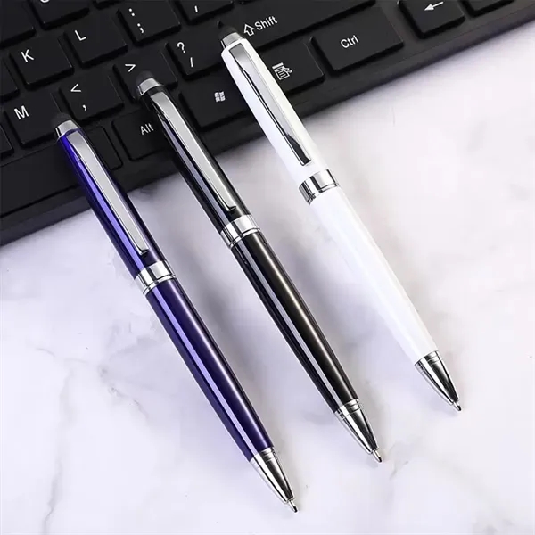 Business Rotary Capacitive Mobile Phone Round Ballpoint Pen - Business Rotary Capacitive Mobile Phone Round Ballpoint Pen - Image 3 of 3