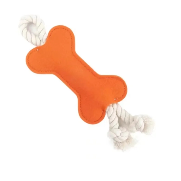 Felt Bone Shaped Chew Toy - Felt Bone Shaped Chew Toy - Image 1 of 1