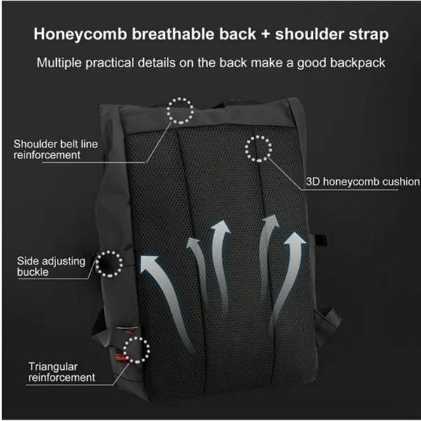 Fashion Waterproof Laptop Backpack - Fashion Waterproof Laptop Backpack - Image 2 of 7