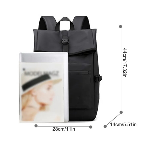 Fashion Waterproof Laptop Backpack - Fashion Waterproof Laptop Backpack - Image 7 of 7