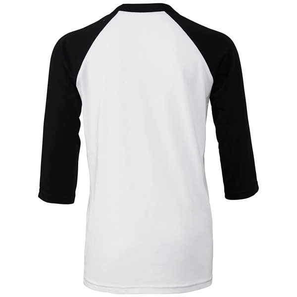 Bella + Canvas Youth Three-Quarter Sleeve Baseball T-Shirt