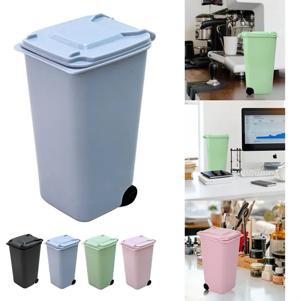 Mini Trash Can with Lid Swing Top - Mini Trash Can with Lid Swing Top - Image 0 of 1