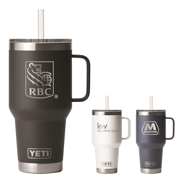 35oz YETI® Rambler® Travel Mug with Reusable Straw - 35oz YETI® Rambler® Travel Mug with Reusable Straw - Image 0 of 5