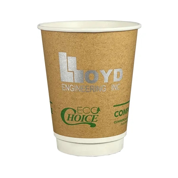 12 Oz. Kraft Eco-Choice Double Wall Cups - 12 Oz. Kraft Eco-Choice Double Wall Cups - Image 0 of 1