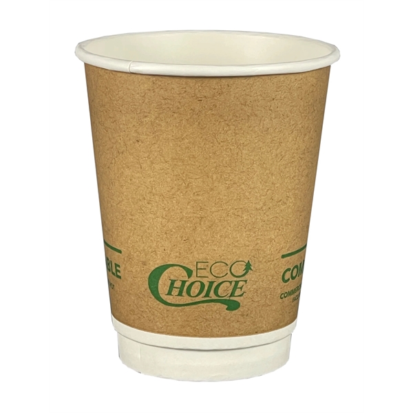 12 Oz. Kraft Eco-Choice Double Wall Cups - 12 Oz. Kraft Eco-Choice Double Wall Cups - Image 1 of 1