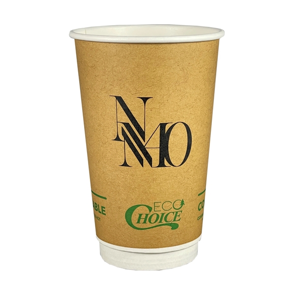 16 Oz. Kraft Eco-Choice Double Wall Cups - 16 Oz. Kraft Eco-Choice Double Wall Cups - Image 0 of 1