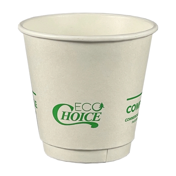 8 Oz. White Eco-Choice Double Wall Cups - 8 Oz. White Eco-Choice Double Wall Cups - Image 1 of 1