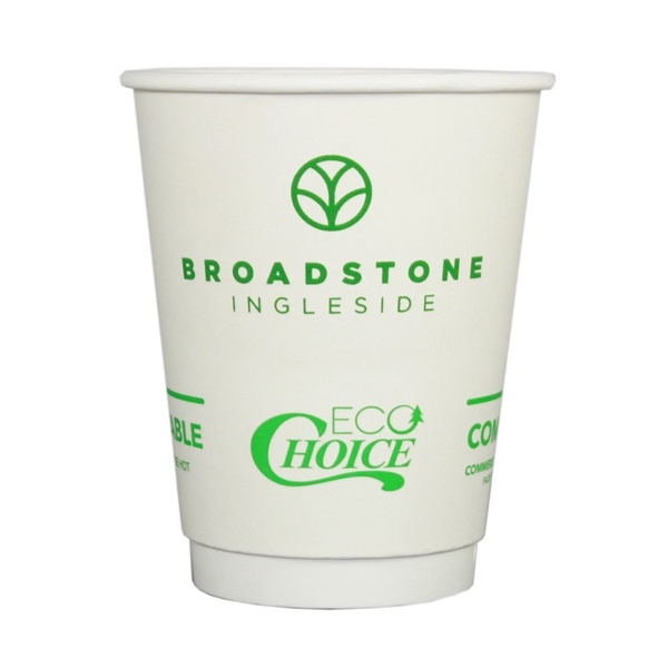 12 Oz. White Eco-Choice Double Wall Cups - 12 Oz. White Eco-Choice Double Wall Cups - Image 0 of 1