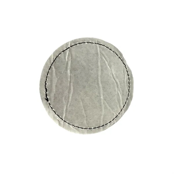 Round Shape Leatherette Patch - Round Shape Leatherette Patch - Image 3 of 3