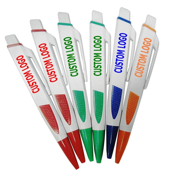 Plastic Flat Ballpoint Pen - Plastic Flat Ballpoint Pen - Image 0 of 3