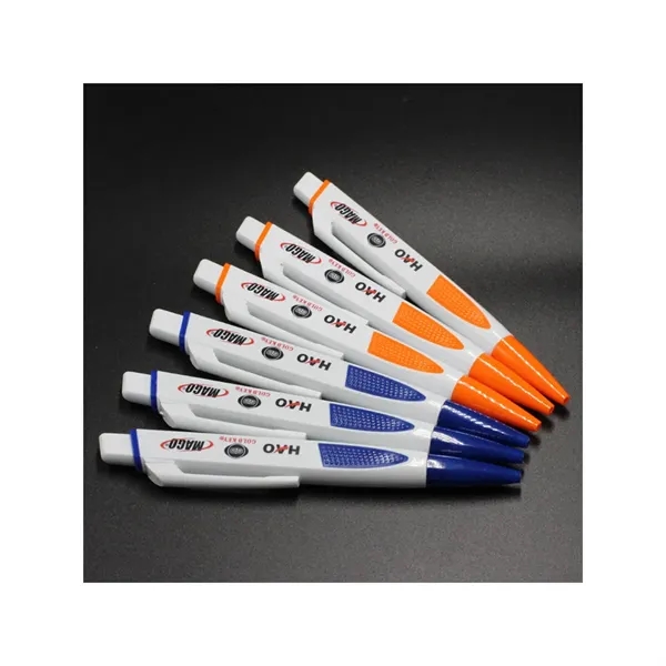Plastic Flat Ballpoint Pen - Plastic Flat Ballpoint Pen - Image 2 of 3