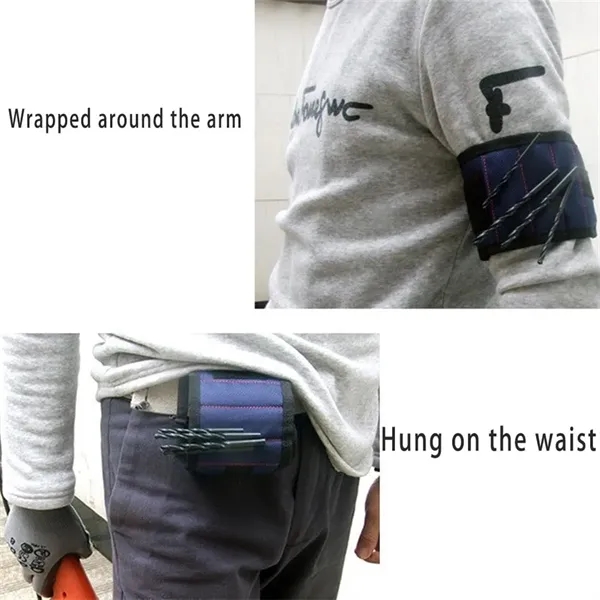 Magnetic Wristband Strong Magnets Bracelet - Magnetic Wristband Strong Magnets Bracelet - Image 1 of 5