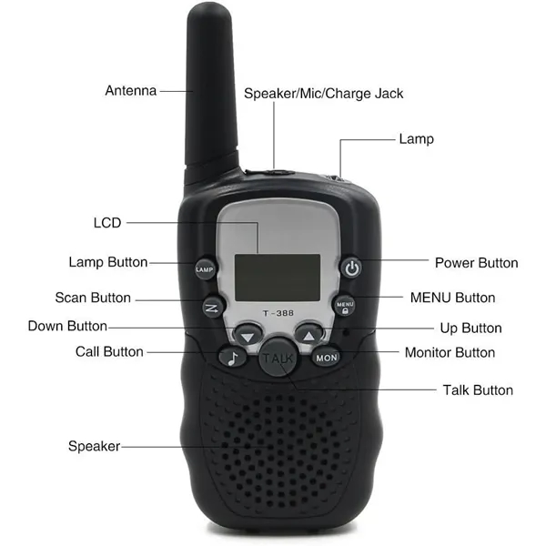 Rechargeable Walkie Talkies For Kids Long Range 2 Pack - Rechargeable Walkie Talkies For Kids Long Range 2 Pack - Image 2 of 9