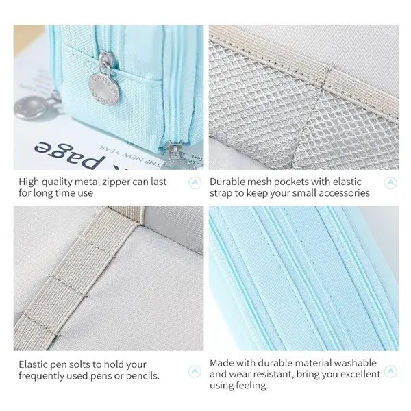 3 Compartment Pouch Pen Bag - 3 Compartment Pouch Pen Bag - Image 5 of 5