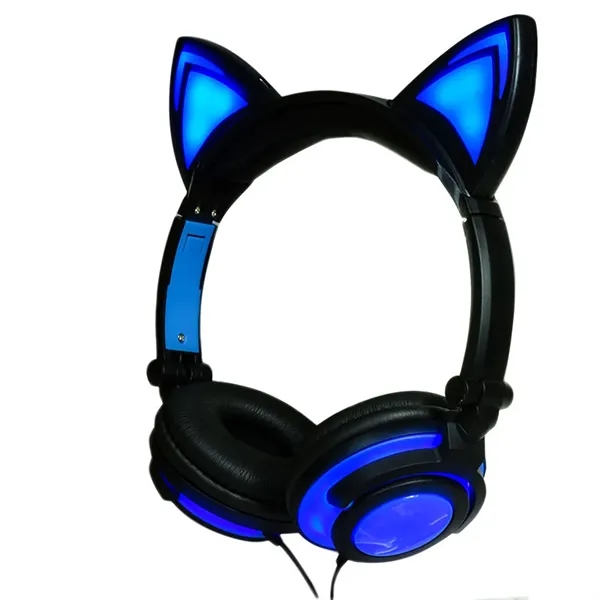 Glowing Cat Ear Wired Headphones for Kids - Glowing Cat Ear Wired Headphones for Kids - Image 4 of 5