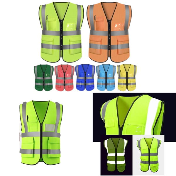 Reflective Vest for Engineers with Multiple Pockets - Reflective Vest for Engineers with Multiple Pockets - Image 0 of 0