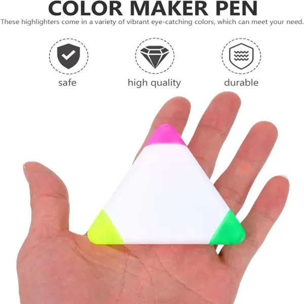 Triangle Portable Highlighter Pen Marker - Triangle Portable Highlighter Pen Marker - Image 2 of 4