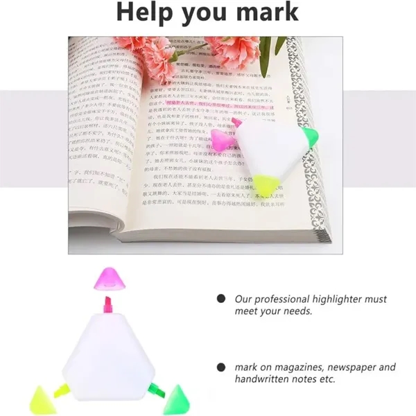 Triangle Portable Highlighter Pen Marker - Triangle Portable Highlighter Pen Marker - Image 4 of 4