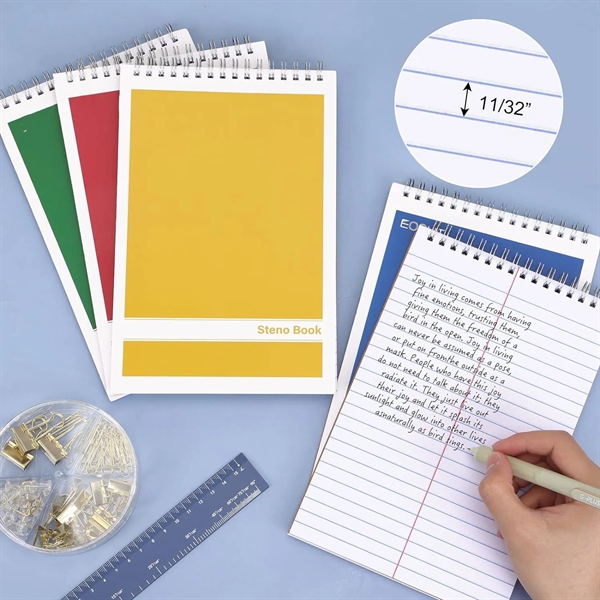 6x9 Inches Top Spiral Steno Pads - 6x9 Inches Top Spiral Steno Pads - Image 1 of 2
