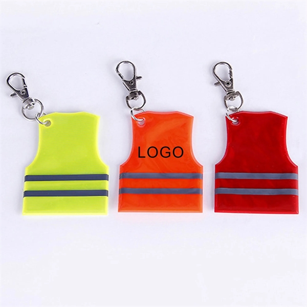 Reflective Vest Shaped Key Chain - Reflective Vest Shaped Key Chain - Image 0 of 2