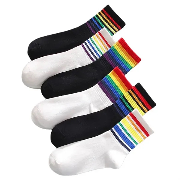 Colorful Sport Cotton Socks - Colorful Sport Cotton Socks - Image 0 of 1