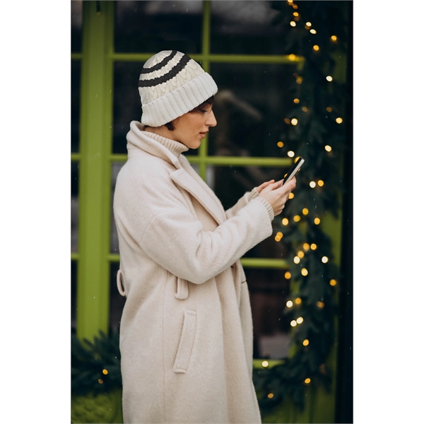 Cable Knit Beanie With Fold/Cuff - Cable Knit Beanie With Fold/Cuff - Image 1 of 1
