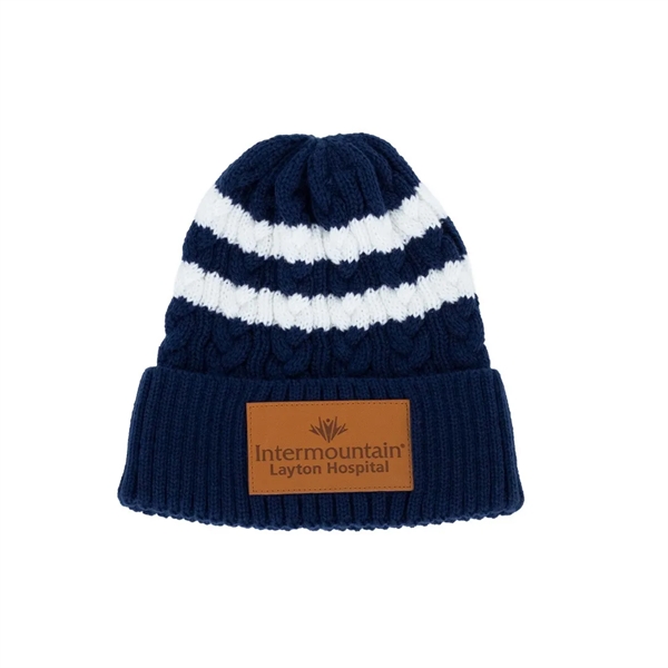 Cable Knit Beanie With Fold/Cuff - Cable Knit Beanie With Fold/Cuff - Image 0 of 1