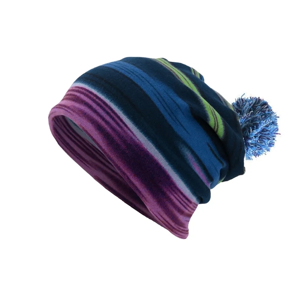 Antimicrobial beanie with pompom - Antimicrobial beanie with pompom - Image 0 of 1