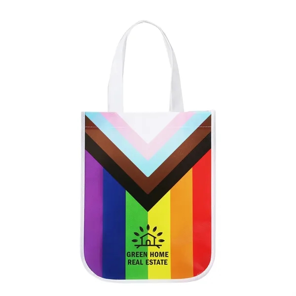 Progress Pride Laminated Fashion Tote Bag - Progress Pride Laminated Fashion Tote Bag - Image 0 of 1