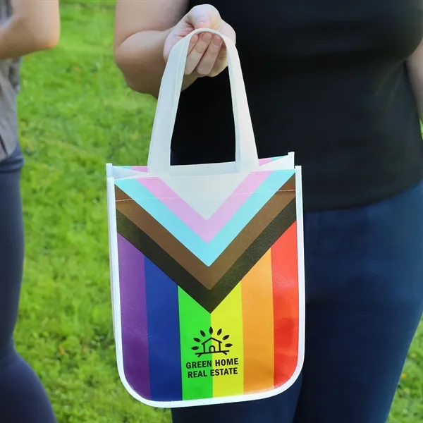 Progress Pride Laminated Fashion Tote Bag - Progress Pride Laminated Fashion Tote Bag - Image 1 of 1