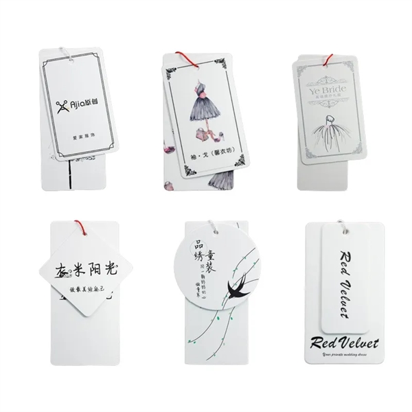 Custom Logo Plastic Hang Tag Cord Hangtag Seal String Loop - Custom Logo Plastic Hang Tag Cord Hangtag Seal String Loop - Image 1 of 3