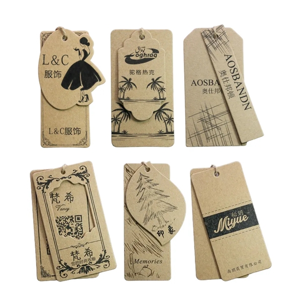 Custom Logo Plastic Hang Tag Cord Hangtag Seal String Loop - Custom Logo Plastic Hang Tag Cord Hangtag Seal String Loop - Image 2 of 3