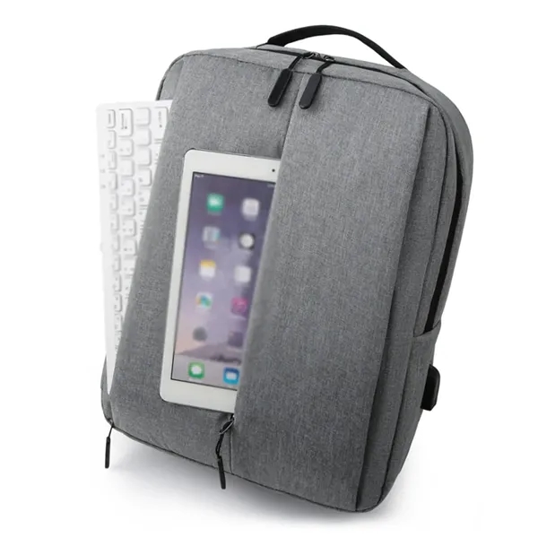 Waterproof Business Laptop Casual Backpack With USB Port - Waterproof Business Laptop Casual Backpack With USB Port - Image 2 of 6