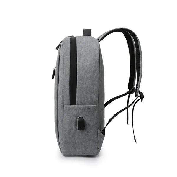 Waterproof Business Laptop Casual Backpack With USB Port - Waterproof Business Laptop Casual Backpack With USB Port - Image 4 of 6