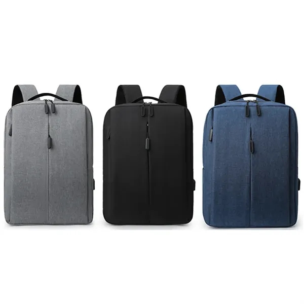 Waterproof Business Laptop Casual Backpack With USB Port - Waterproof Business Laptop Casual Backpack With USB Port - Image 6 of 6