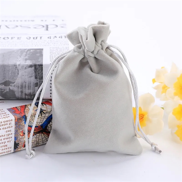 Velvet Drawstring Gift Bag - Velvet Drawstring Gift Bag - Image 3 of 3