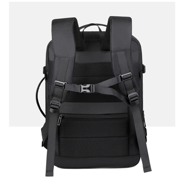Expandable Business Carry-On Backpack with USB Charger Port - Expandable Business Carry-On Backpack with USB Charger Port - Image 5 of 9
