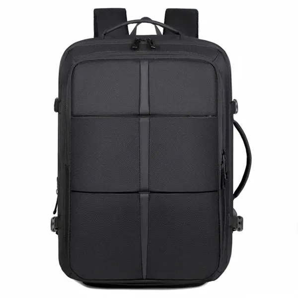 Expandable Business Carry-On Backpack with USB Charger Port - Expandable Business Carry-On Backpack with USB Charger Port - Image 9 of 9