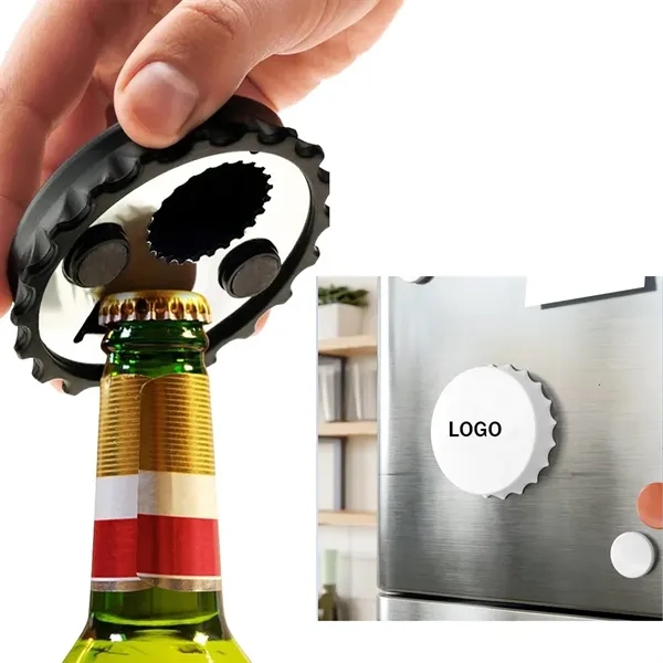 Bottle Cap Shape Magnetic Opener - Bottle Cap Shape Magnetic Opener - Image 0 of 5
