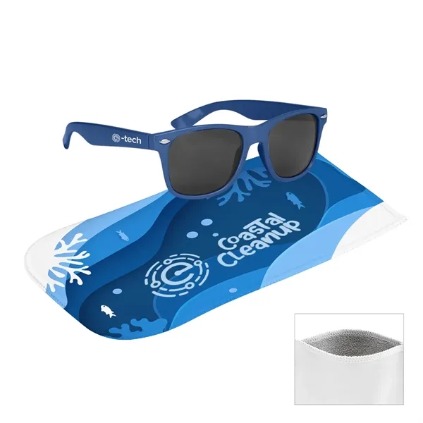 Malibu Sunglasses With Rpet Microfiber Sunglass Pouch - Malibu Sunglasses With Rpet Microfiber Sunglass Pouch - Image 0 of 1