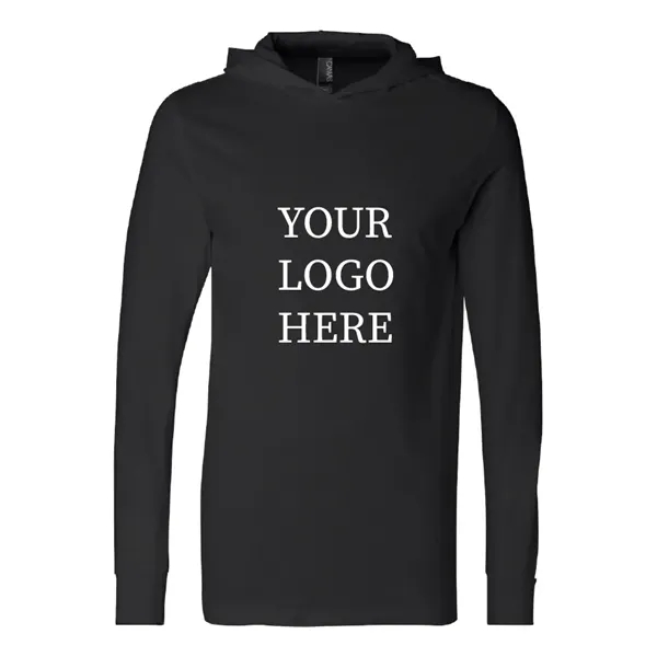 Bella + Canvas - Jersey Hooded Long Sleeve Tee - Bella + Canvas - Jersey Hooded Long Sleeve Tee - Image 0 of 10