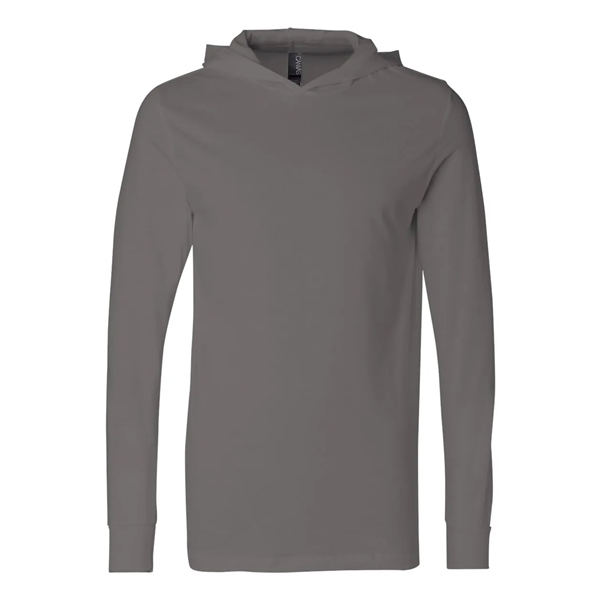 Bella + Canvas - Jersey Hooded Long Sleeve Tee - Bella + Canvas - Jersey Hooded Long Sleeve Tee - Image 1 of 10