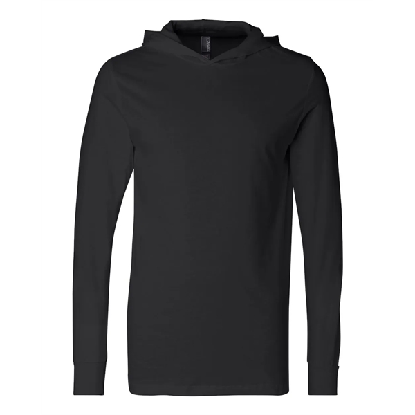 Bella + Canvas - Jersey Hooded Long Sleeve Tee - Bella + Canvas - Jersey Hooded Long Sleeve Tee - Image 2 of 10