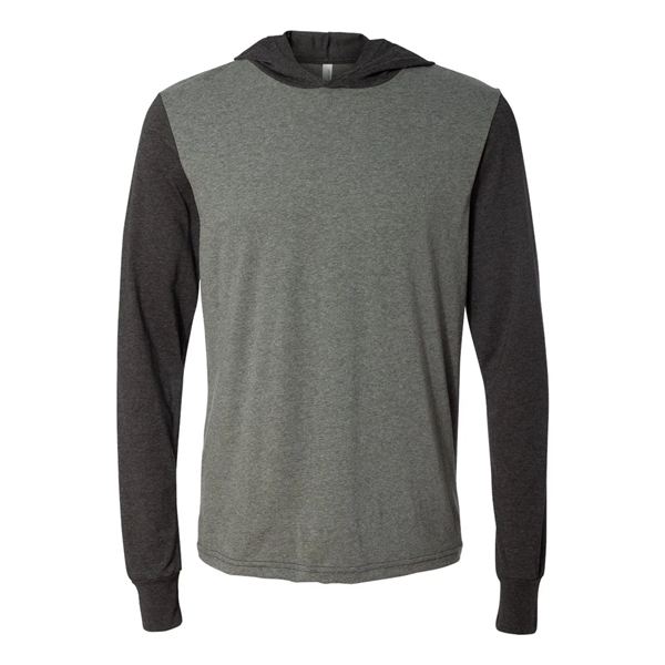 Bella + Canvas - Jersey Hooded Long Sleeve Tee - Bella + Canvas - Jersey Hooded Long Sleeve Tee - Image 4 of 10