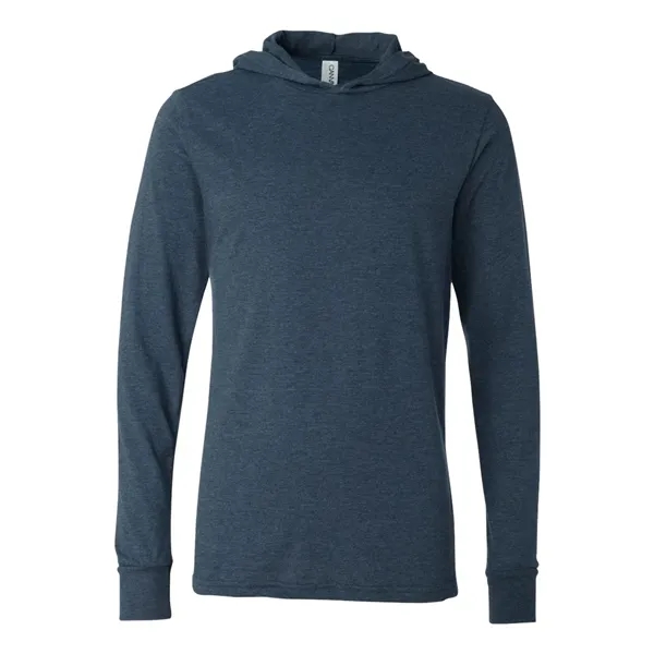 Bella + Canvas - Jersey Hooded Long Sleeve Tee - Bella + Canvas - Jersey Hooded Long Sleeve Tee - Image 7 of 10