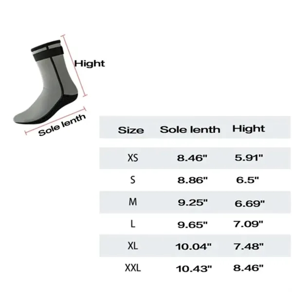 Neoprene Beach Dive Socks 3mm - Neoprene Beach Dive Socks 3mm - Image 1 of 6