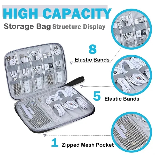 Electronics Accessories Organizer Bag - Electronics Accessories Organizer Bag - Image 1 of 6