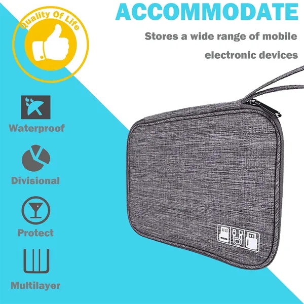 Electronics Accessories Organizer Bag - Electronics Accessories Organizer Bag - Image 3 of 6